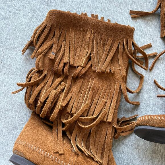Minnetonka Suede Fringe Boots - Picture 2 of 5